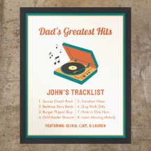 Retro Father's Day "Dad's Greatest Hits" Custom