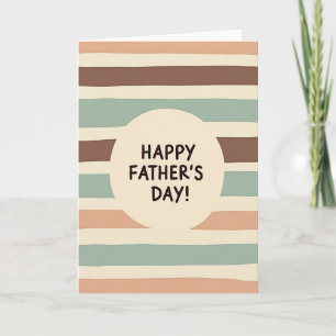 Retro Fathers Day Emblem Card