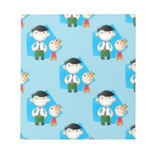 retro fathers day notepad