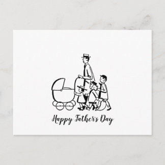 Retro Father's Day Postcard