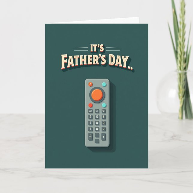 Retro Fathers Day Tech Card (Front)