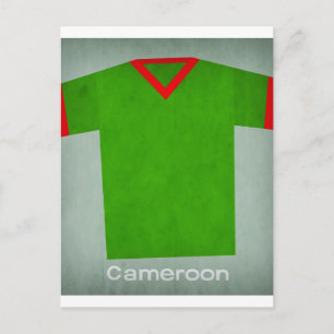 Retro FC Jersey Cameroon Postcard