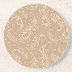 Retro-feater-pale-pattern Coaster
