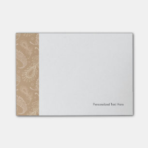 Retro-feater-pale-pattern Post-it Notes