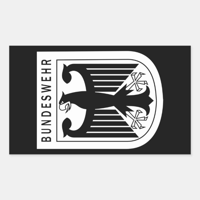 Retro - Federal Republic of Germany Bundeswehr Sticker (Front)