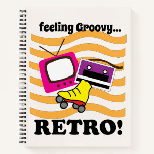 Retro Feeling Groovy Retro  Notebook