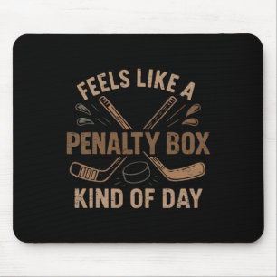 Retro Feels Like A Penalty Box Kind Of Day Hockey Mouse Pad