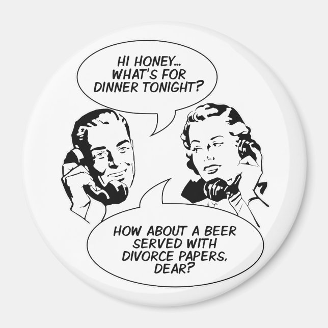 Retro Feminist Humour magnets (Front)