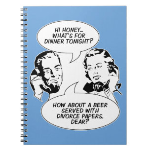 Retro Feminist Humour notebook