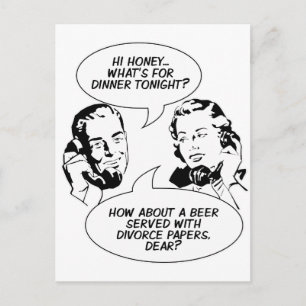 Retro Feminist Humour postcards
