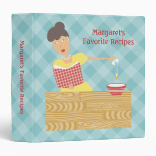 Rétro femme au foyer cassant le classeur de