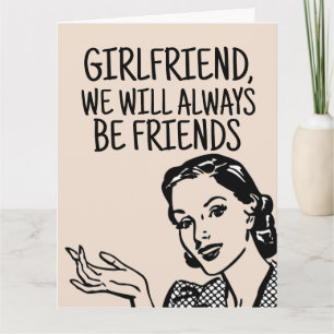 RETRO FEMME MEILLEURE AMIE CARTES D'ANNIVERSAIRE