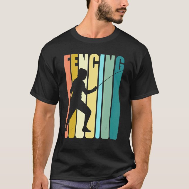 Retro Fencing T-Shirt (Front)