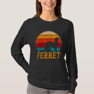 Retro Ferret Vintage Ferrets Animal Fans Polecat Z T-Shirt