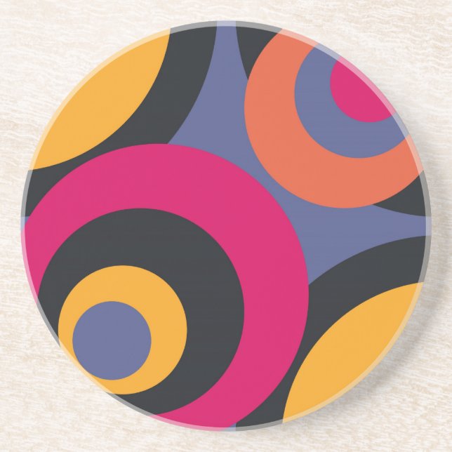 Retro Fifties Abstract Art Coasters (Front)