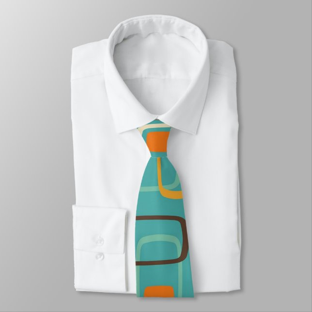 Retro Fifties Abstract Tie (Tied)