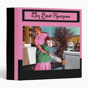 Retro Fifties Humourous Best Recipes Binder