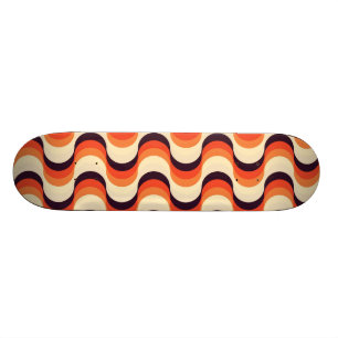 Retro Fifties Seamless Abstract Art Skateboard