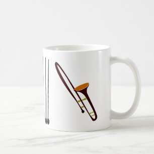 Retro Fifties Trombone Coffee Mug
