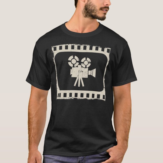Retro Film Camera  Director Filmmaker Design Essen T-Shirt (Front)