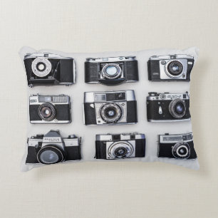 Retro Film Cameras Accent Pillow
