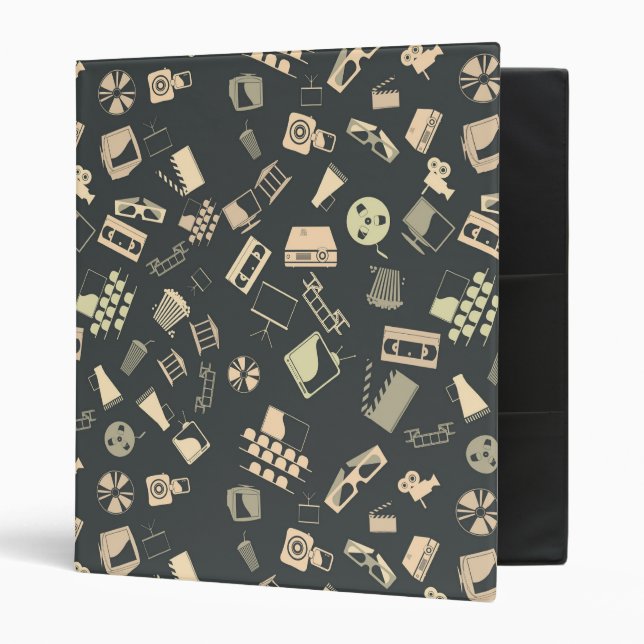 Retro film elements pattern binder (Front/Inside)
