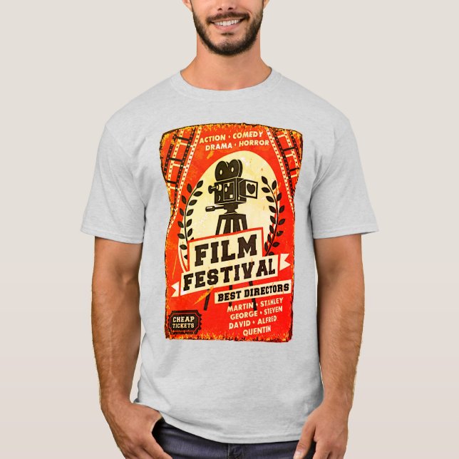 Retro Film Festival T-Shirt (Front)
