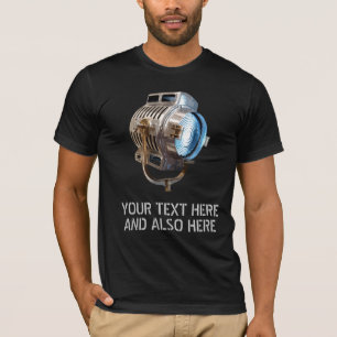 Retro Film Lamp Distressed 'Gaffer' T-Shirt
