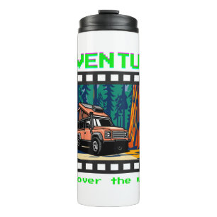 Retro Film Strip Overland Adventure Camping Travel Thermal Tumbler