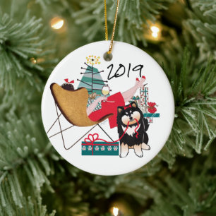 RETRO FINNISH LAPPHUND  LAPPY 2019 Ornament