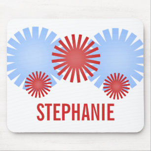 Retro Fireworks Mousepad