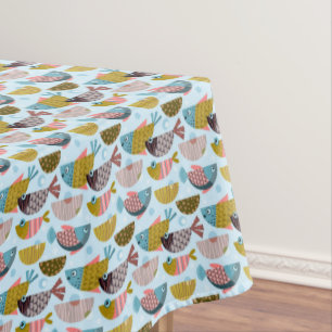 Retro Fish Tablecloth