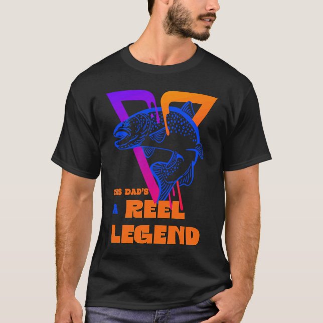 Retro Fishing Legend T-Shirt (Front)