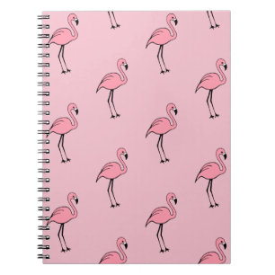 Retro Flamant rose rose bureau Carnet scolaire Cad