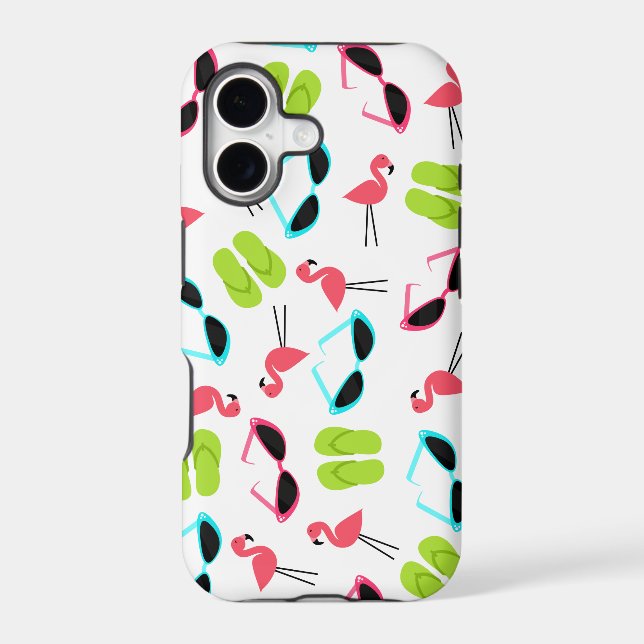 Retro Flamingo Pattern iPhone 5 Case (Back)