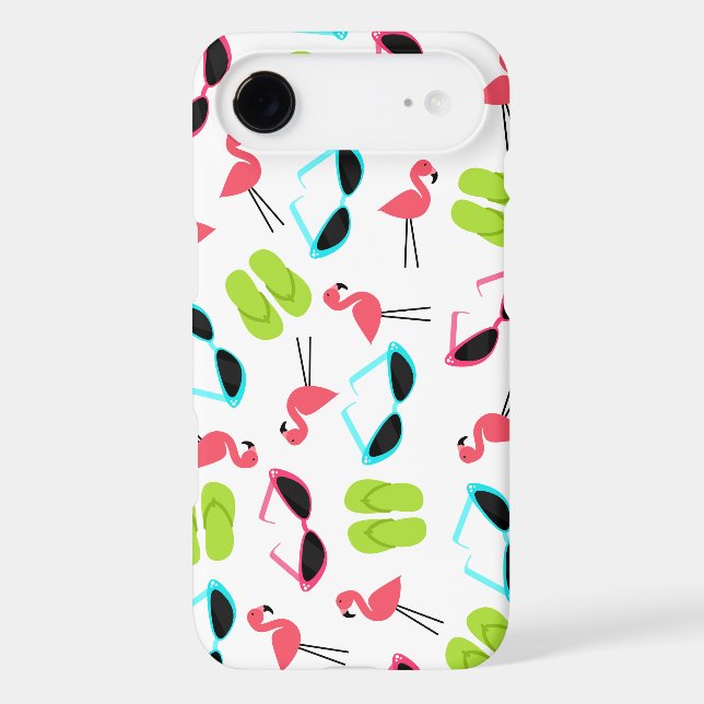 Retro Flamingo Pattern iPhone 6 case (Back)