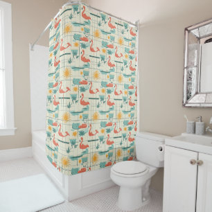 Retro Flamingo Poolside Summer Pattern (3)