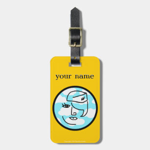 Retro Flight Attendant Personalized Luggage Tag #3