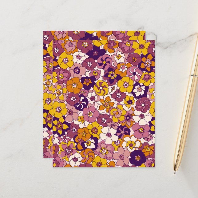 Retro Floral (Front/Back In Situ)