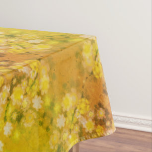 Retro Floral Abstract Salty Watercolor Pattern  Tablecloth