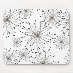 Retro floral background mouse pad