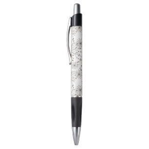 Retro floral background pen