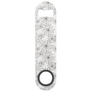 Retro floral background speed bottle opener