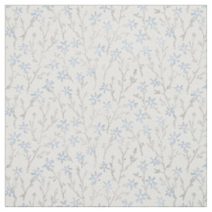 Retro floral boho pattern. Japanese sakura. Fabric