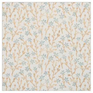 Retro floral boho pattern. Japanese sakura. Fabric