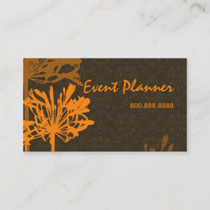 Retro Floral Business Card