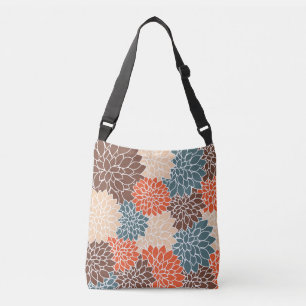 Retro Floral Crossbody Bag