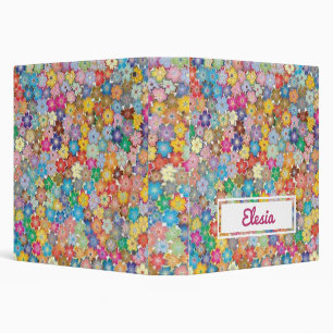 Retro Floral Custom Binder