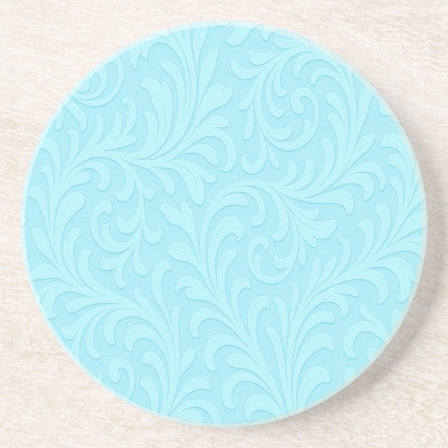 retro floral design coaster (Front)