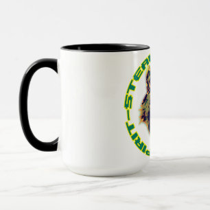 retro floral design mug